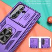 Galaxy Z Fold7 5G Case with Ring Stand & Sliding Hinge (Purple) - 4