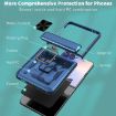 Galaxy Z Flip7 5G Case with Sliding Window & Ring Stand - Blue - 2