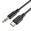 Borofone BL18 AUX Silicone 3.5mm to Type-C Audio Cable (Black) - 1