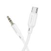 Borofone BL18 AUX Silicone 3.5mm to Type-C Audio Cable (Black) - 3
