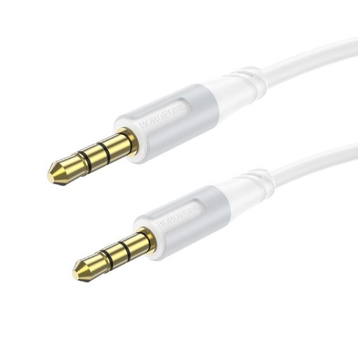 Borofone BL19 AUX Creator 1m Audio Cable, 3.5mm to 3.5mm, White - 1