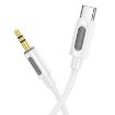 BL20 True Sound 1m AUX Cable, 3.5mm to Type-C, Black by Borofone - 3