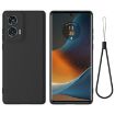Motorola Edge 50 Fusion Black Silicone Dropproof Full Coverage Case - 1