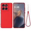 Motorola Edge 60 Pro Red Silicone Dropproof Full Coverage Case - 1