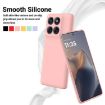 Pink Liquid Silicone Dropproof Full Coverage Case for Moto Edge 60 Pro - 3