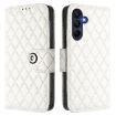 Samsung Galaxy A17 5G Rhombic Flip Leather Case with Lanyard - 2