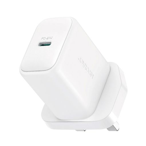 JOYROOM JR-TCF20 PD20W Charger, USB-C, UK Plug, White - 1