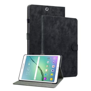 Samsung Galaxy Tab S2 9.7 Tiger Pattern Flip Leather Case (Black) - 1