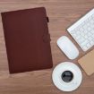 Galaxy Tab A8 10.5 2021 Brown Fiber Texture Leather Case - 2