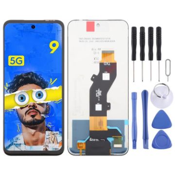 Tecno Pop 9 4G OEM LCD Screen & Digitizer Full Assembly - 1