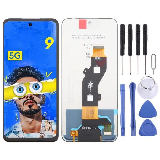 Tecno Pop 9 4G OEM LCD Screen & Digitizer Full Assembly - 1