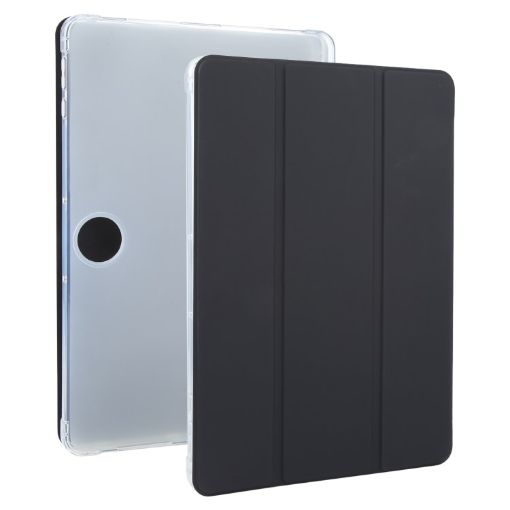 OnePlus Pad 2 Black Tri-fold Leather Case with Pen Slot - 1