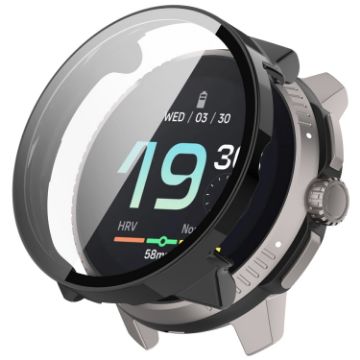 Suunto Race S PC + Tempered Glass Film Watch Protective Case (Black) - 1