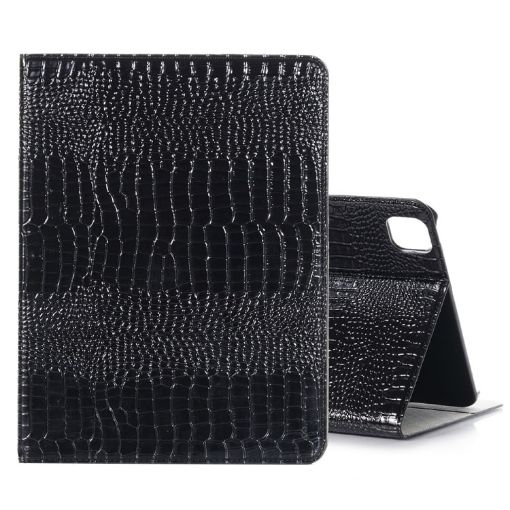 Crocodile Texture Leather Case for iPad Pro 13 2024 (Black) - 1