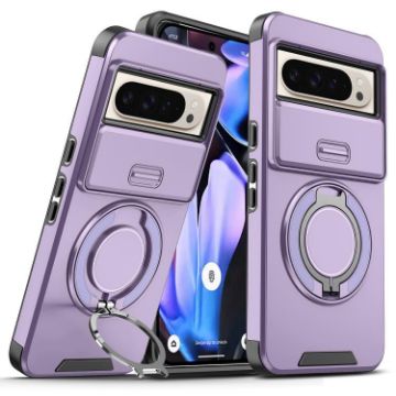 Google Pixel 10 Pro XL Camshield Ring Holder Case (Purple) - 1