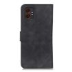 Samsung Galaxy XCover7 Pro Leather Flip Case - Black Retro Texture - 3