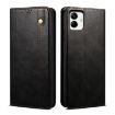 Samsung Galaxy A07 Leather Case - Oil Wax Crazy Horse Texture (Black) - 1
