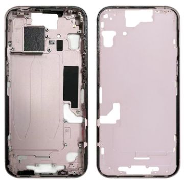 iPhone 15 US Middle Frame Bezel + Side Keys & Card Tray (Pink) - 1