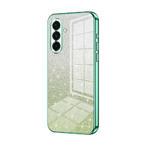 Samsung Galaxy A36 Glitter Gradient Green Phone Case - 1
