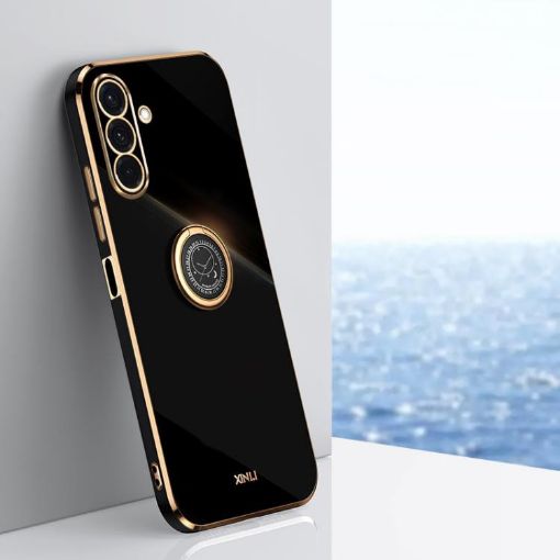 Samsung Galaxy A26 5G 6D Electroplate TPU Case with Ring Holder - 1