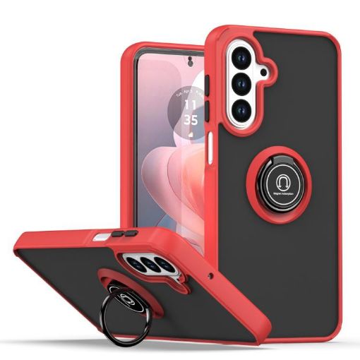 Samsung Galaxy A17 5G Case Q Shadow 1 TPU + PC Ring (Red) - 1