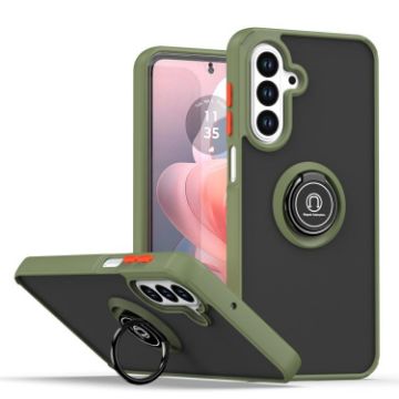 Samsung Galaxy A17 5G TPU + PC Case with Ring (Army Green) - 1