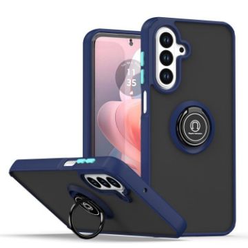 Samsung Galaxy A17 5G Phone Case with Ring - TPU + PC (Royal Blue) - 1
