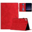 Samsung Galaxy Tab A7 2020 T500 Red Honeycomb Leather Case - 1
