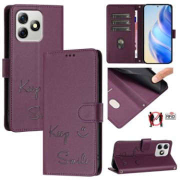 Ulefone Note 18 Ultra 5G Violet RFID Leather Phone Case - 1