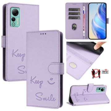 Ulefone Note 14 Light Purple RFID Leather Phone Case - 1