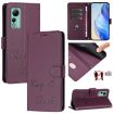Ulefone Note 14 Violet RFID Leather Case with Smile Embossing - 1