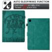 Samsung Galaxy Tab A7 2020 Cats Embossed Leather Case (Light Blue) - 4