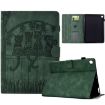 Green Cats Embossed Leather Case for Samsung Galaxy Tab S5e/T720 - 1