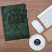 Green Cats Embossed Leather Case for Samsung Galaxy Tab S5e/T720 - 2