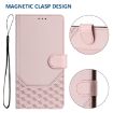 Ulefone Note 14 Pink RFID Leather Phone Case with Honeycomb Design - 5