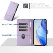 Ulefone Note 14 Honeycomb Emboss RFID Leather Case (Light Purple) - 3