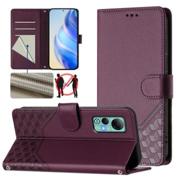Ulefone Note 14 Violet RFID Leather Phone Case with Honeycomb Design - 1