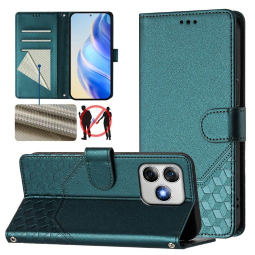 Ulefone Note 18 Ultra Peacock Green RFID Leather Phone Case - 1