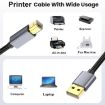5m USB 2.0 A to B Male Printer Cable for Data Transmission - 6
