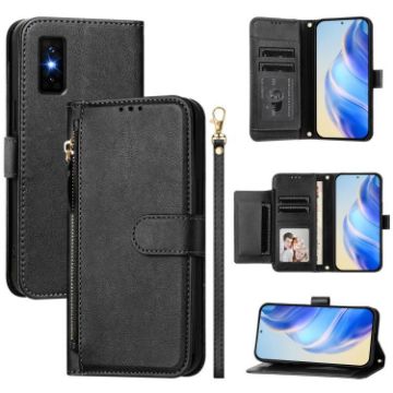 Infinix GT 30 Pro Leather Phone Case with Multi-Card Slots (Black) - 1