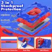 Samsung Galaxy Tab S10+/S9+/S9 FE+ Spider Grip Stand Case (Red Blue) - 6