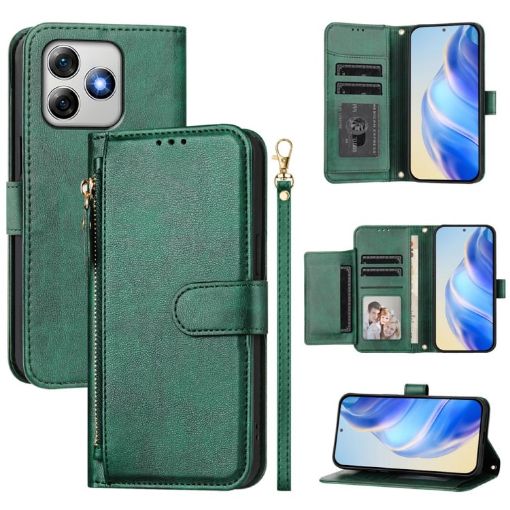 Ulefone Note 18 Ultra Green Wallet Case with Multi-Card Slots - 1