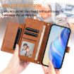 OPPO A5x 5G/4G Brown Leather Phone Case with Multi-Card Slots - 4