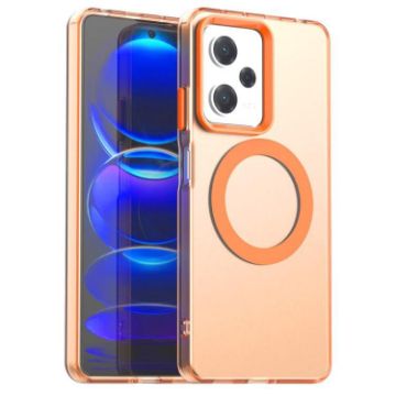 Redmi Note 12 Pro 5G MagSafe Hybrid TPU Case (Orange) - 1