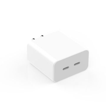 M160 PD 40W Dual Type-C Fast Charger, US Plug, White - 1