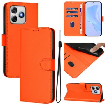 Ulefone Note 18 Ultra Leather Phone Case with Lanyard - Orange - 1
