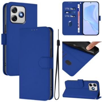 Ulefone Note 18 Ultra Dark Blue Leather Phone Case with Lanyard - 1