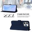 Ulefone Note 18 Ultra Navy Blue Leather Phone Case with Lanyard - 3