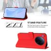 Tecno Camon 40 Premier Red Leather Phone Case with Lanyard - 3