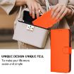Tecno Camon 40 Premier Orange Leather Case with Lanyard - 5